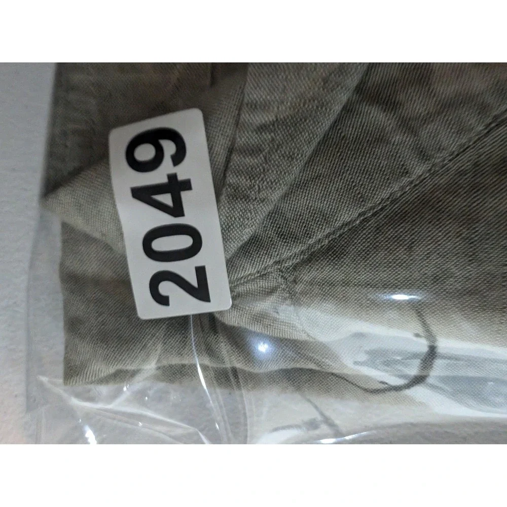 Banana Republic Shirt Mens Large Gray Linen Cotton Long Sleeve Button Up Casual